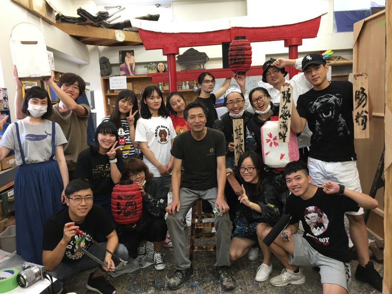 舞台美术课结业合影